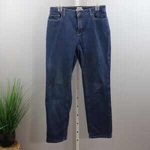 L.L. Bean Women’s Flannel Lined Jeans Size 12 Classic Fit